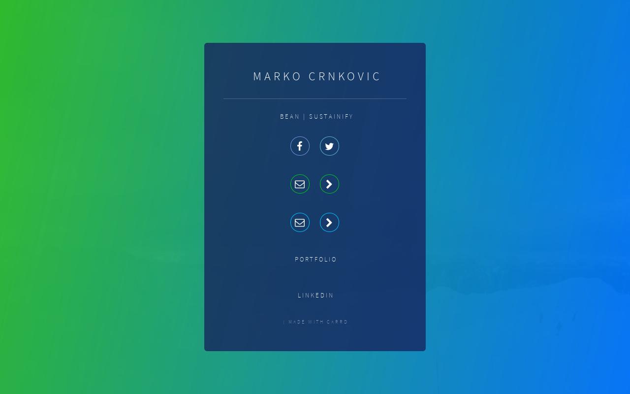 Carrd profile picture for @marko
